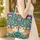 Ginger Cats Botanical Floral Personalized Name - Cat Lover Everyday Tote Quilted Tote Bag - 4