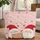 Felt Santa Claus Figures Wooden Sign Christmas Holiday Gift Stars and Berries Quilted Tote Bag - 1