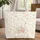 Wildflower Botanical Bouquet Wreath Name - Spring Flower Lover Gift Quilted Tote Bag - 1