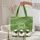 Three Sheep Rolling Hills Name Hoop - Baby Shower Gift for Child Quilted Tote Bag - 5