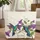 Hummingbird Purple Blossoms Floral Wreath Name - Wildlife Bird Watcher Gift Quilted Tote Bag - 1
