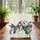 Hummingbird Purple Blossoms Floral Wreath Name - Wildlife Bird Watcher Gift Quilted Tote Bag - 3
