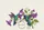 Hummingbird Purple Blossoms Floral Wreath Name - Wildlife Bird Watcher Gift Quilted Tote Bag - 7