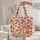 Felt Bunny Bear Fox Pom-Poms Floral Wreath - Personalized Everyday Gift for Kids Quilted Tote Bag - 5