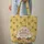 Felted Bees Flowers Leaf Sprigs Personalized Name - Children's Gift Everyday Tote Quilted Tote Bag - 6