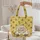 Felted Bees Flowers Leaf Sprigs Personalized Name - Children's Gift Everyday Tote Quilted Tote Bag - 5