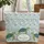 Sea Turtles Swirling Waves Bubbles Heart Leaf Medallion Your Name - Ocean Life Gift Quilted Tote Bag - 1