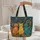 Stained Glass Cats Swirling Organic Forms - Cat Lover Everyday Gift Quilted Tote Bag - 5