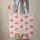 Strawberry Polka Dot Blossom Wreath Everyday Carry Gift Quilted Tote Bag - 6