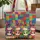 Colorful Cartoon Donkeys - Children's Storybook Gift for Kids Quilted Tote Bag - 1