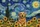 Golden Retriever Sunflowers Starry Night Floral Wreath - Home Decor Gift for Dog Lover Quilted Tote Bag - 7