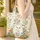 Cat Wildflowers Scrolling Floral Personalized Hoop - Everyday Gift for Cat Lover Quilted Tote Bag - 4