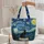 Black Cat Starry Sky Cypress Village Scroll Name - Cat Lover Everyday Lifestyle Gift Quilted Tote Bag - 5