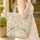 Exotic Birds Indian Lotus Floral Botanical Personalized - Everyday Carryall Gift Quilted Tote Bag - 4