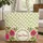 Hot Pink Olive Green Indian Floral Bouquet Wreath - Personalized Everyday Carry Gift Quilted Tote Bag - 1