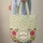 Hot Pink Olive Green Indian Floral Bouquet Wreath - Personalized Everyday Carry Gift Quilted Tote Bag - 6