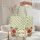 Hot Pink Olive Green Indian Floral Bouquet Wreath - Personalized Everyday Carry Gift Quilted Tote Bag - 5
