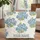 Blue Botanical Flower Clusters Sage Green Leaves - Everyday Essential Quilted Tote Bag - 1