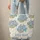 Blue Botanical Flower Clusters Sage Green Leaves - Everyday Essential Quilted Tote Bag - 6