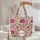 Personalized Indian Floral Chrysanthemum Medallion - Everyday Carry Accessory Quilted Tote Bag - 5