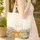Orange Tabby Cat Cottage Garden Storybook Floral Wreath - Everyday Carry Gift Quilted Tote Bag - 4