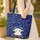 Lamb Butterfly Starry Sky Wildflower Personalized - Baby Shower Gift for Baby Girl Quilted Tote Bag - 4