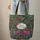 Tropical Jungle Birds Exotic Flowers Gold Leaf Accents Name Wreath - Bird Lover Everyday Gift Quilted Tote Bag - 6