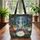 Forest Fox Fairy Gnome Wildflower Personalized - Storybook Fan Gift Quilted Tote Bag - 3