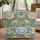 Personalized Botanical Daisies Fruits Vines - Everyday Carry Gift for Gardener Quilted Tote Bag - 1