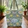 Personalized Botanical Daisies Fruits Vines - Everyday Carry Gift for Gardener Quilted Tote Bag - 3