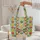 Butterfly Floral Wreath Geometric Patchwork - Nature Lover Gift Quilted Tote Bag - 5