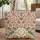Indian Chintz Floral Ornate Exotic Birds Floral Wreath Name Boho Lifestyle Gift Quilted Tote Bag - 1