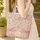 Leaping Felines Botanical Floral Paisley Personalized Name - Wildlife Lover Gift Quilted Tote Bag - 4