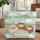 Personalized Name Sheep Rolling Hills Wildflower Wreath - Nursery Decor Gift Quilted Tote Bag - 1