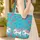 Ornate Indian Elephants Rose Floral Wreath Personalized Gift Quilted Tote Bag - 4