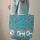Ornate Indian Elephants Rose Floral Wreath Personalized Gift Quilted Tote Bag - 6