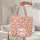 Daisy Vine Floral Wreath Name - Boho Lifestyle Gift Quilted Tote Bag - 5