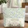 Lamb Rustic Wooden Fence Wildflower Floral Wreath - Storybook Gift for Child Quilted Tote Bag - 1