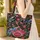 Exotic Birds Blossoms Green Leaves Gold Medallion - Personalized Wildlife Lover Gift Quilted Tote Bag - 4