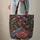Exotic Birds Blossoms Green Leaves Gold Medallion - Personalized Wildlife Lover Gift Quilted Tote Bag - 6