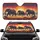 African Elephants Sunset Savanna Landscape - Wildlife Nature Safari Adventure Gift Car Sunshade - 1