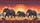 African Elephants Sunset Savanna Landscape - Wildlife Nature Safari Adventure Gift Car Sunshade - 7