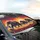 African Elephants Sunset Savanna Landscape - Wildlife Nature Safari Adventure Gift Car Sunshade - 6