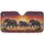 African Elephants Sunset Savanna Landscape - Wildlife Nature Safari Adventure Gift Car Sunshade - 3