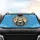 Four Cats Driving Wheel Road Trip - Auto Interior Decor Gift for Cat Lovers Car Sunshade - 4