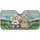 Poodle-mix Dogs Driving Speed Lines Paw Prints - Road Trip Gift for Dog Lover Car Sunshade - 3