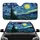 Crescent Moon Swirling Night Sky Cypress Tree Village - Home Decor Gift Car Sunshade - 1