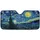 Crescent Moon Swirling Night Sky Cypress Tree Village - Home Decor Gift Car Sunshade - 3