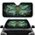 Golden Teal Dragonfly Botanical Flowers - Wildlife Lover Home Decor Gift Car Sunshade - 1