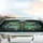 Golden Teal Dragonfly Botanical Flowers - Wildlife Lover Home Decor Gift Car Sunshade - 5